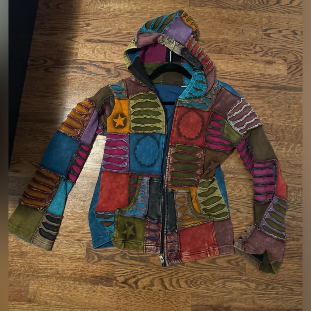 Colorful Patchwork Hoodie